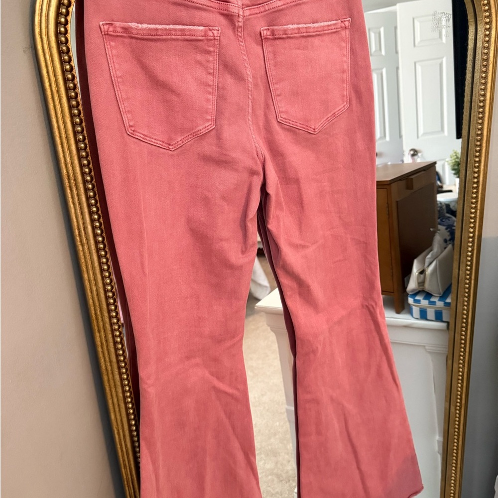 Women's Flare & Wide Leg Jeans in Pink - Picture 4 of 4